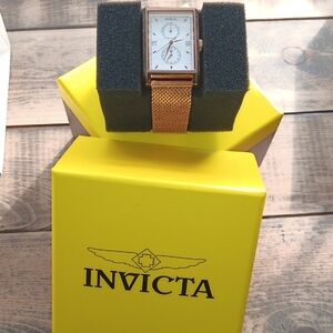 Invicta Rose Gold Watch with Mesh Strap